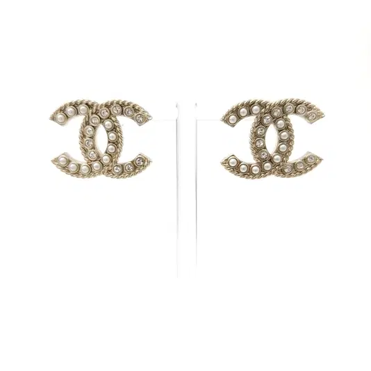 Chanel logo earrings AB3778