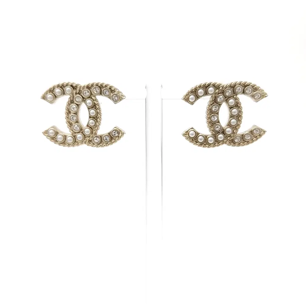 Chanel logo earrings AB3778