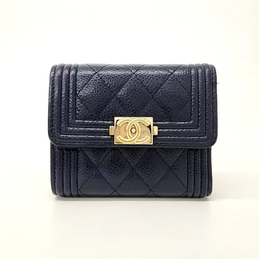 Chanel Caviar Boy Bifold Wallet A81996-Hover-Image