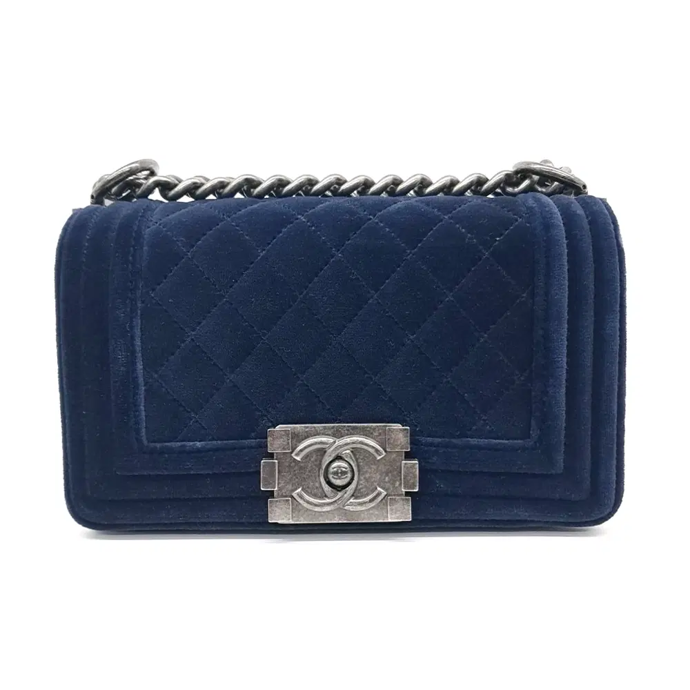 Chanel Velvet Boy Bag Small