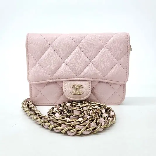 Chanel Caviar Chain Card Holder-Hover-Image