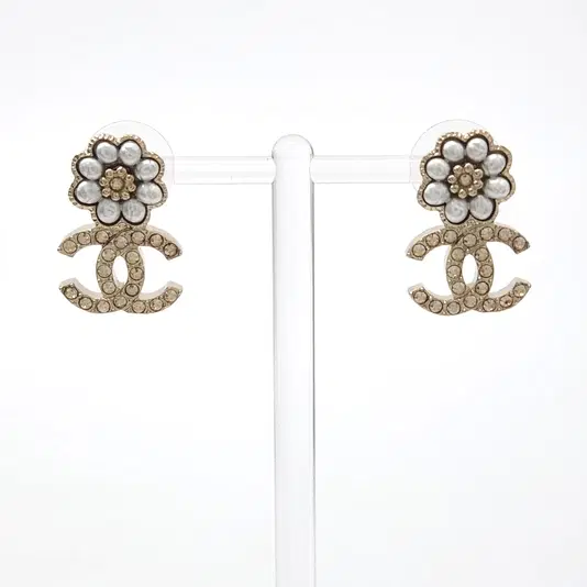 Chanel logo earrings-Hover-Image