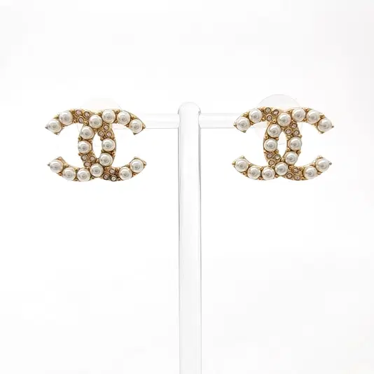 Chanel logo earrings-Hover-Image