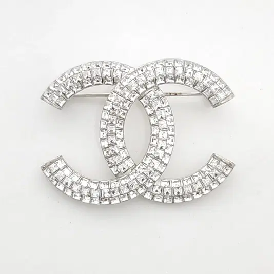 Chanel logo brooch
