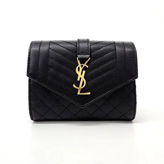 Saint Laurent Matrasse Monogram Medium Wallet (651028)-Hover-Image