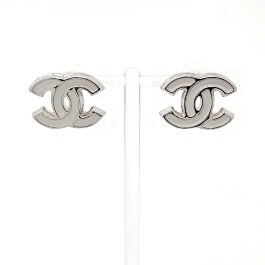 Chanel logo earrings