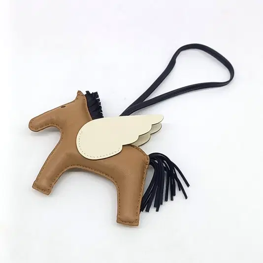Hermes Pegasus Rodeo White Charm Medium (B)