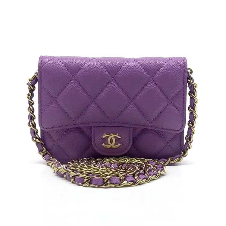 Chanel Caviar Chain Card Holder-Hover-Image