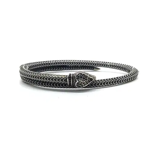 Gucci Silver Garden Snake Bracelet-Hover-Image