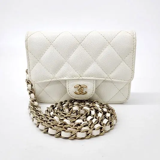 Chanel Caviar Chain Card Holder-Hover-Image