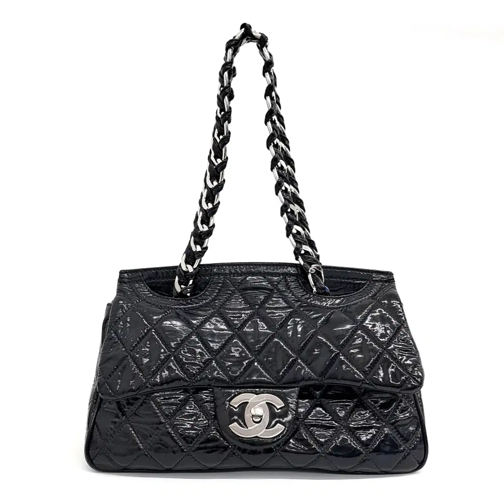 Chanel patent shoulder bag