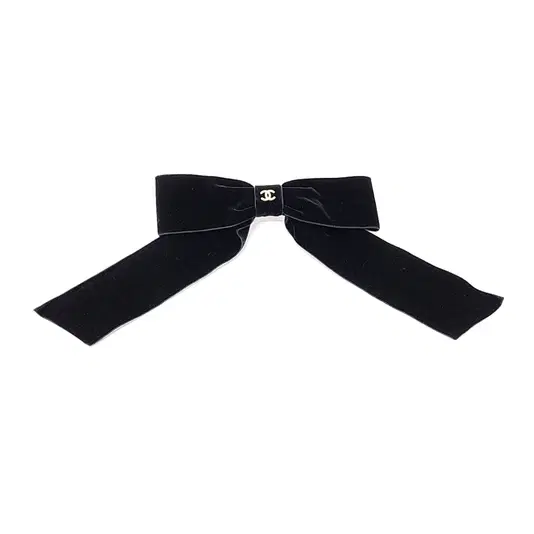 Chanel velvet ribbon hairpin