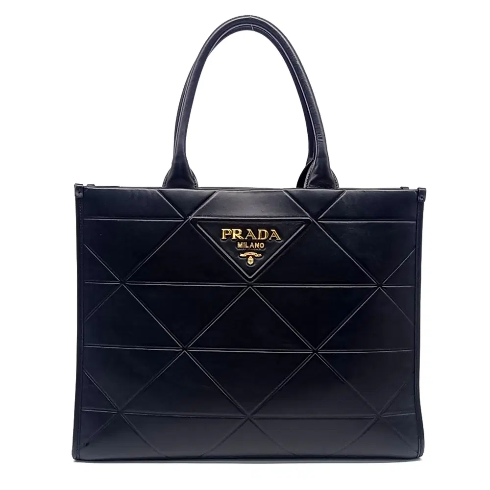 Prada Soft Calf Logo Tote Bag (1BA377)