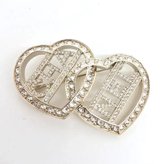 Chanel heart brooch