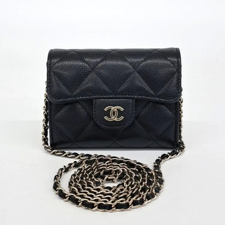 Chanel Caviar Chain Card Holder-Hover-Image