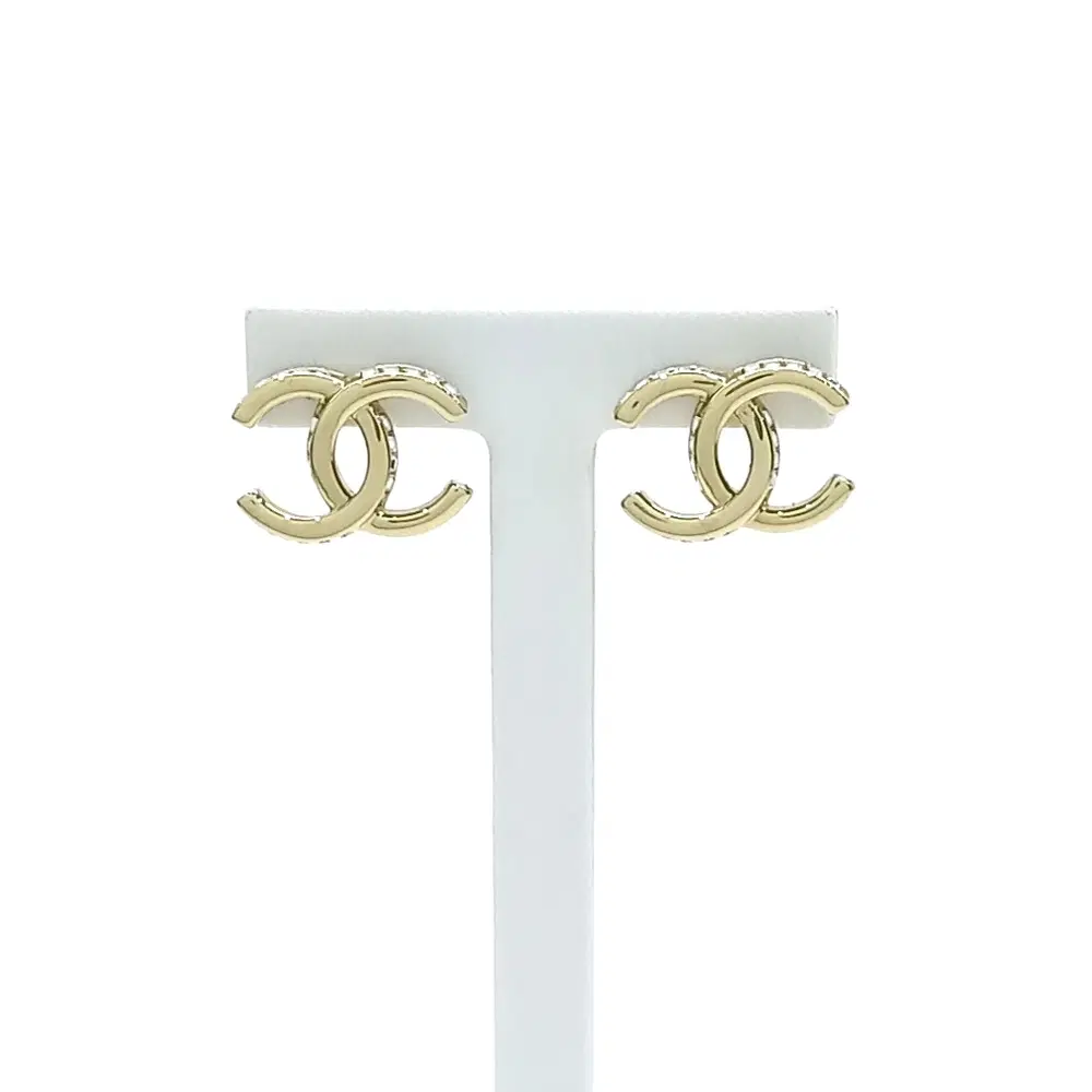 Chanel logo earrings