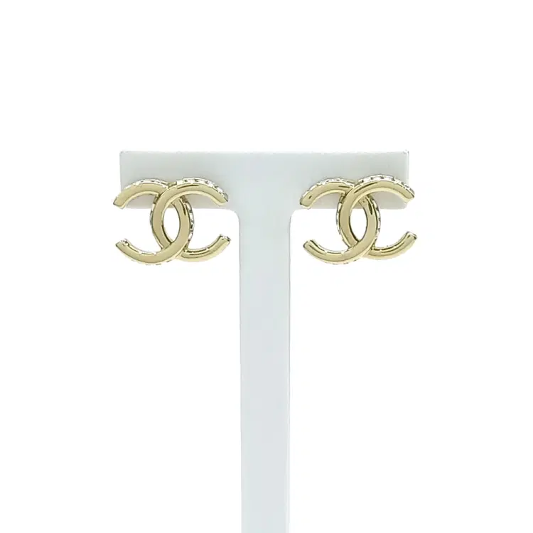 Chanel logo earrings-Hover-Image