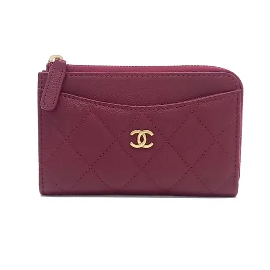 Chanel Caviar Zipper Card Holder-Hover-Image