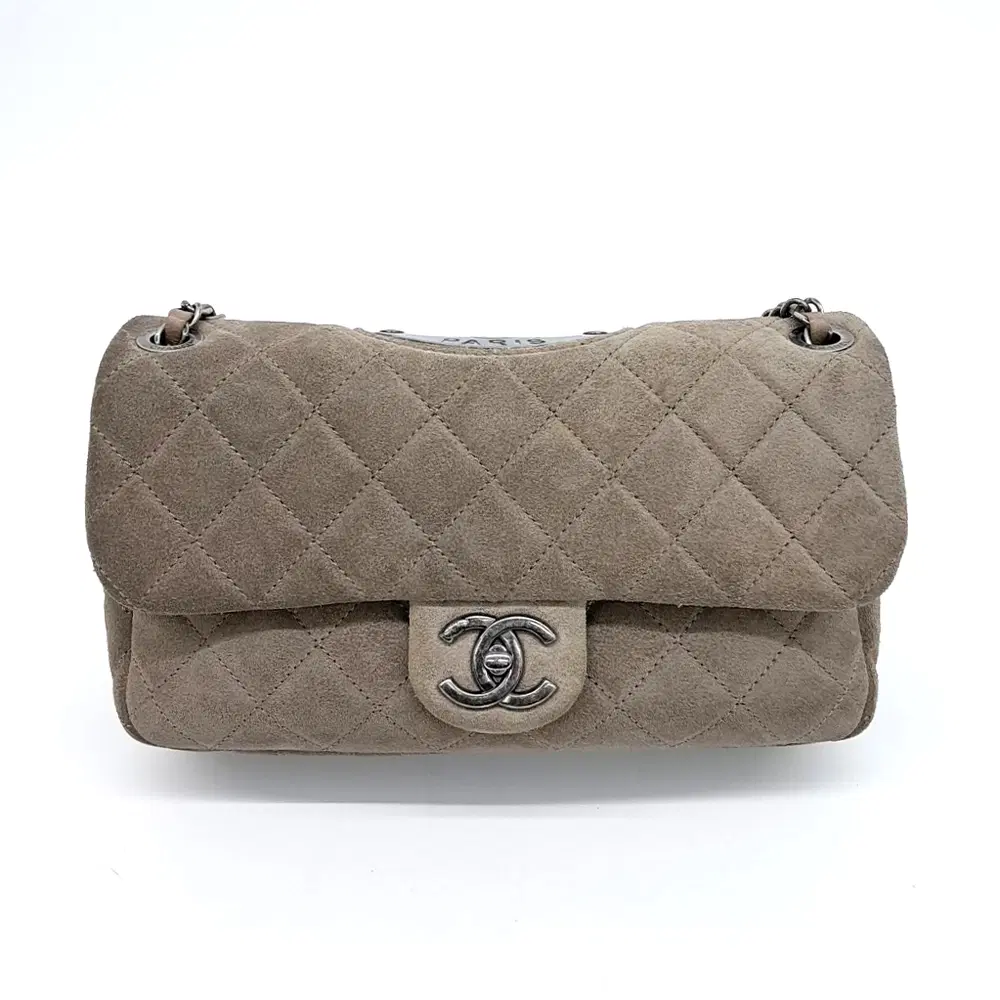 Chanel suede shoulder bag