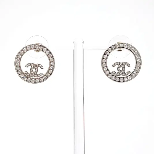 Chanel logo earrings