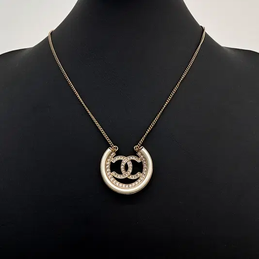 Chanel logo necklace