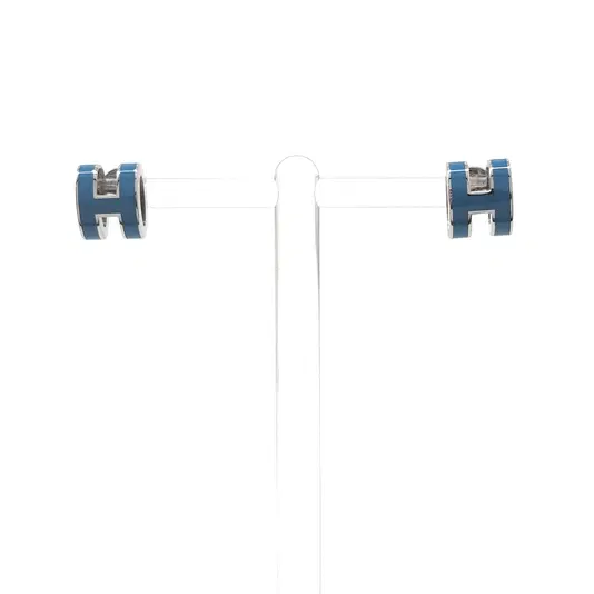 Hermes Mini Pop H Logo Earrings