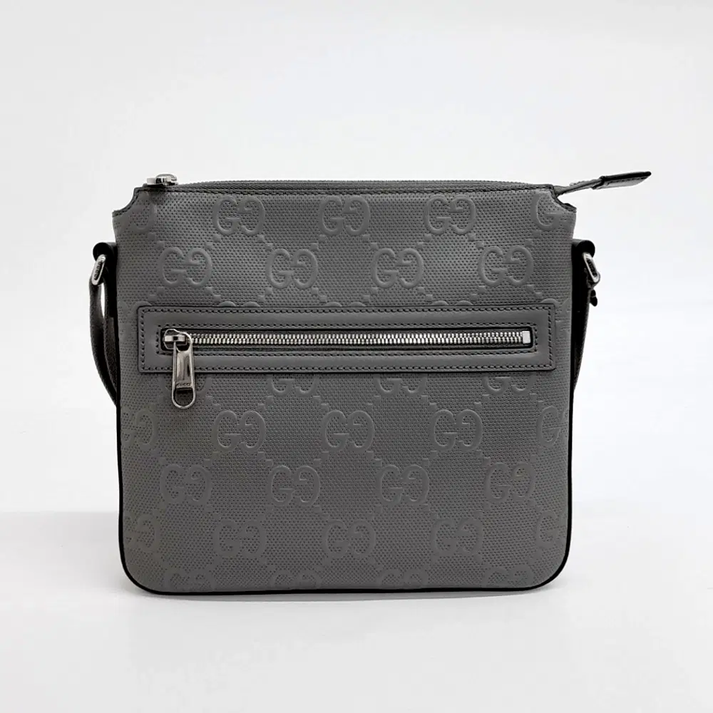 Gucci GG Embossed Messenger Crossbody Bag (406410)