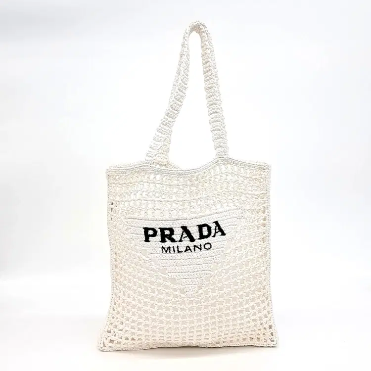 Prada raffia shoulder bag-Hover-Image
