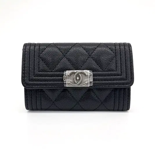 Chanel Caviar Boy Card Holder