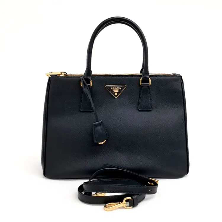 Prada Saffiano Luxe Tote and Shoulder Bag (1BA274)-Hover-Image