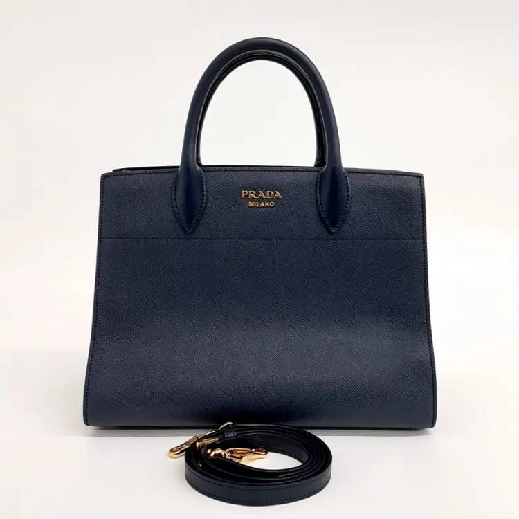 Prada Saffiano tote and shoulder bag-Hover-Image