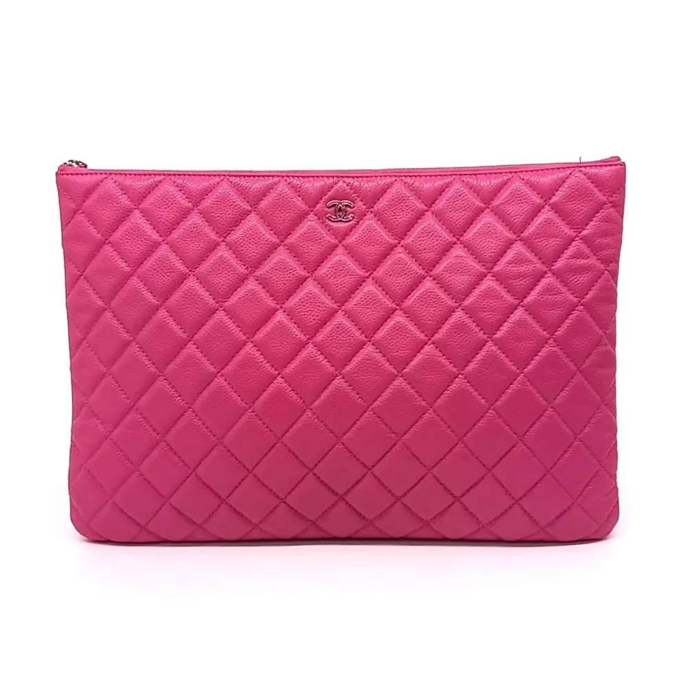 Chanel Caviar Clutch Large