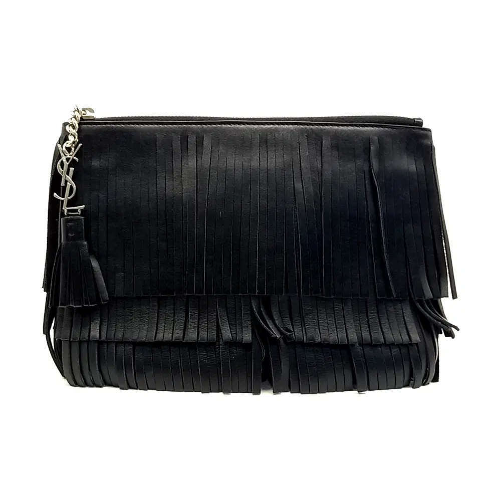 Saint Laurent Fringe Clutch (403418)