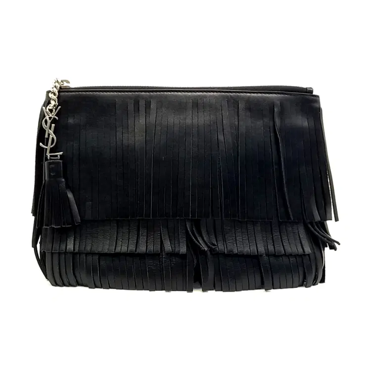 Saint Laurent Fringe Clutch (403418)-Hover-Image