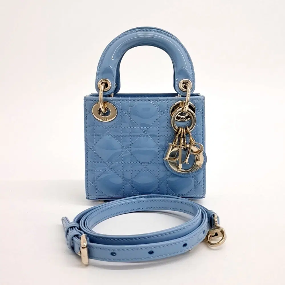 Christian Dior Patent Micro Lady Bag