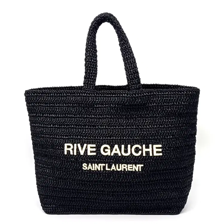 Saint Laurent Rive Gauche Raffia Shoulder Bag (688864)-Hover-Image