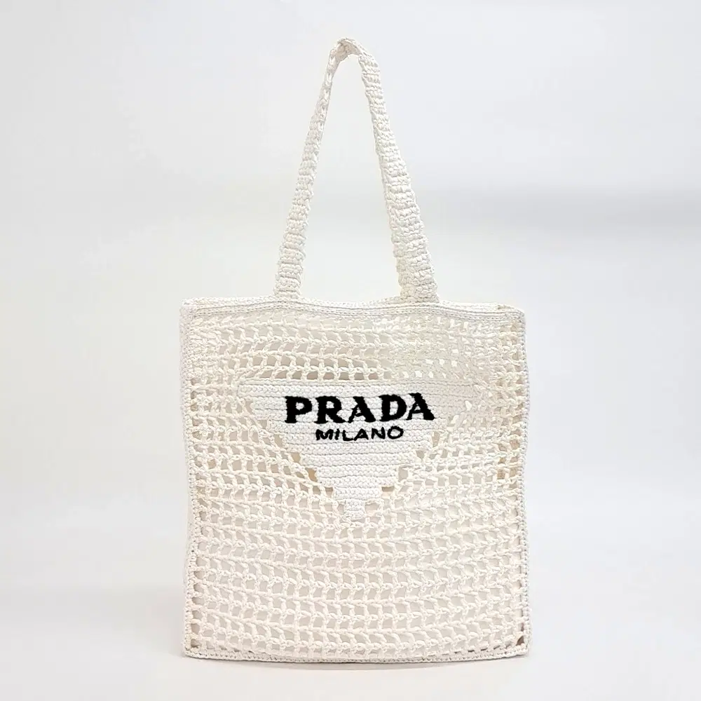Prada Raffia Shoulder Bag (1BG393)