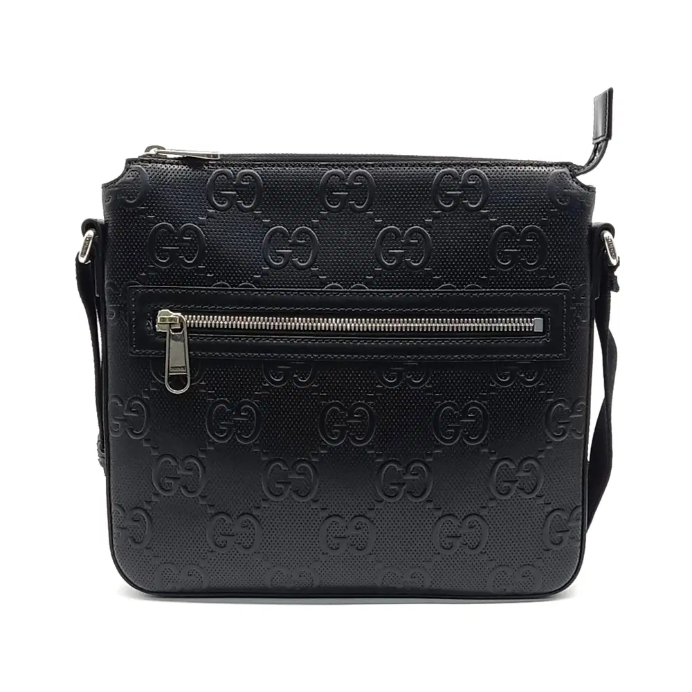 Gucci GG Embossed Messenger Crossbody Bag (406410)