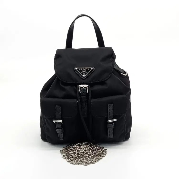 Prada Mini Backpack Chain Crossbody Bag-Hover-Image