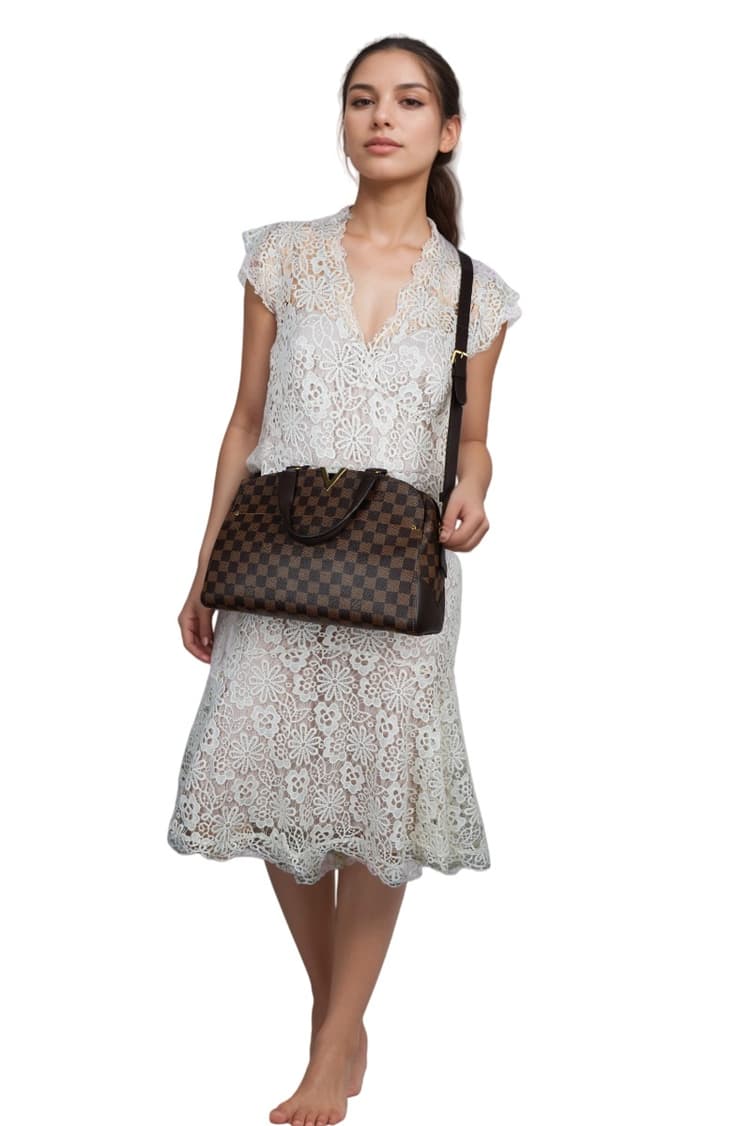 Louis Vuitton Damier Canvas Kensington Bowling Bag-Hover-Image