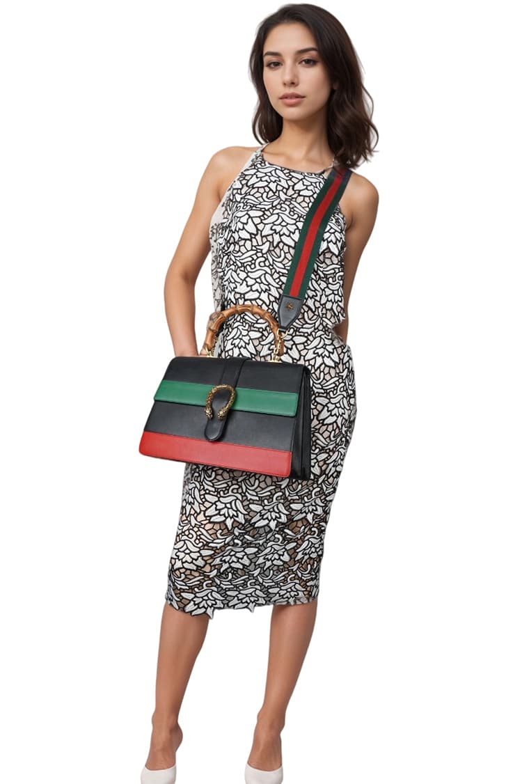 Gucci Calfskin Medium Dionysus Bamboo Top Handle Bag-Hover-Image