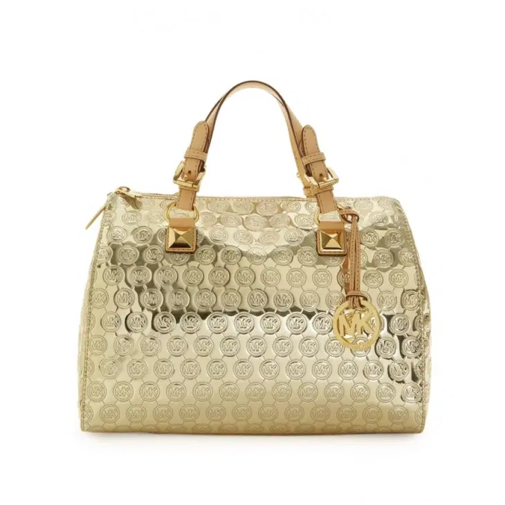 Michael Kors Grayson Large Jet Set Monogrammed Bowler Bag