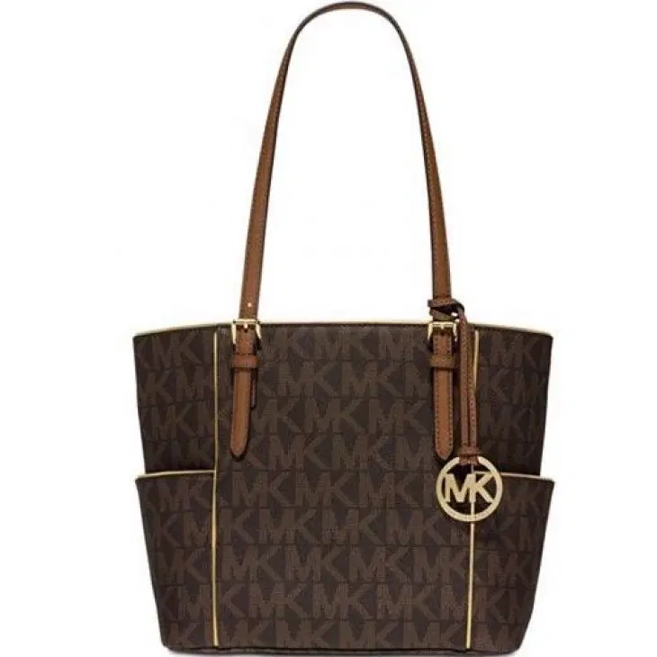 Michael Kors Medium Jet Set Specchio East West Tote Brown-Hover-Image