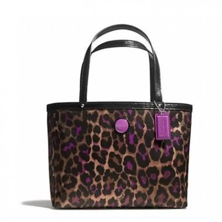 Coach Signature Ocelot Print Tote-Hover-Image