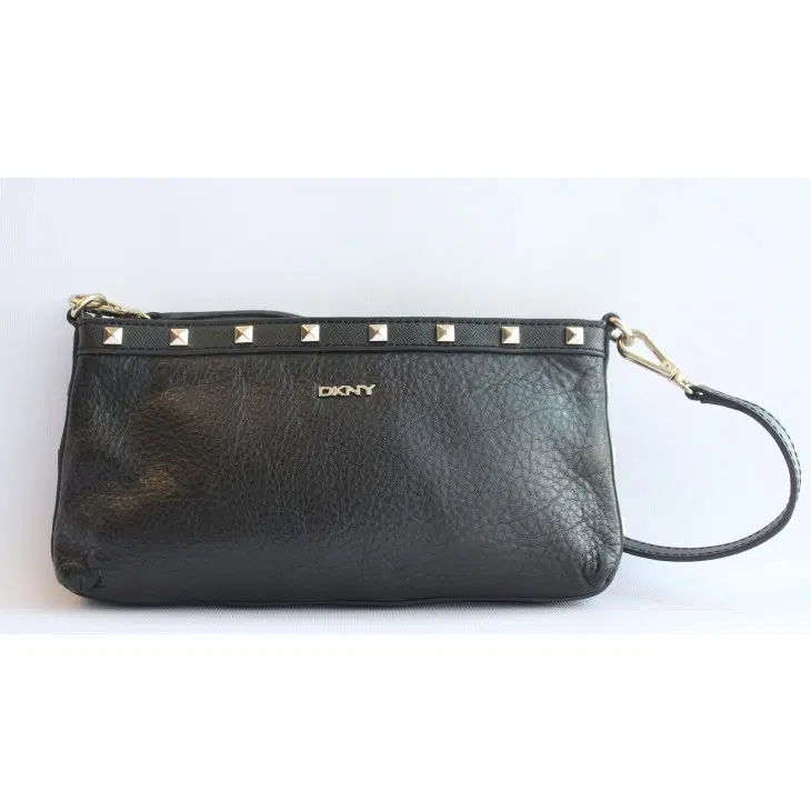 DKNY Black Shoulder Bag with Gold Studs-Hover-Image
