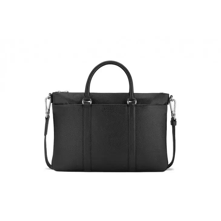 Bally (Migan) Mens Black Leather Tote Bag-Hover-Image