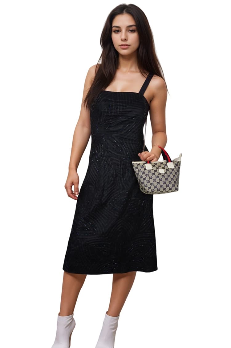 Gucci Canvas Monogram Web Beige Small Tote Bag-Hover-Image