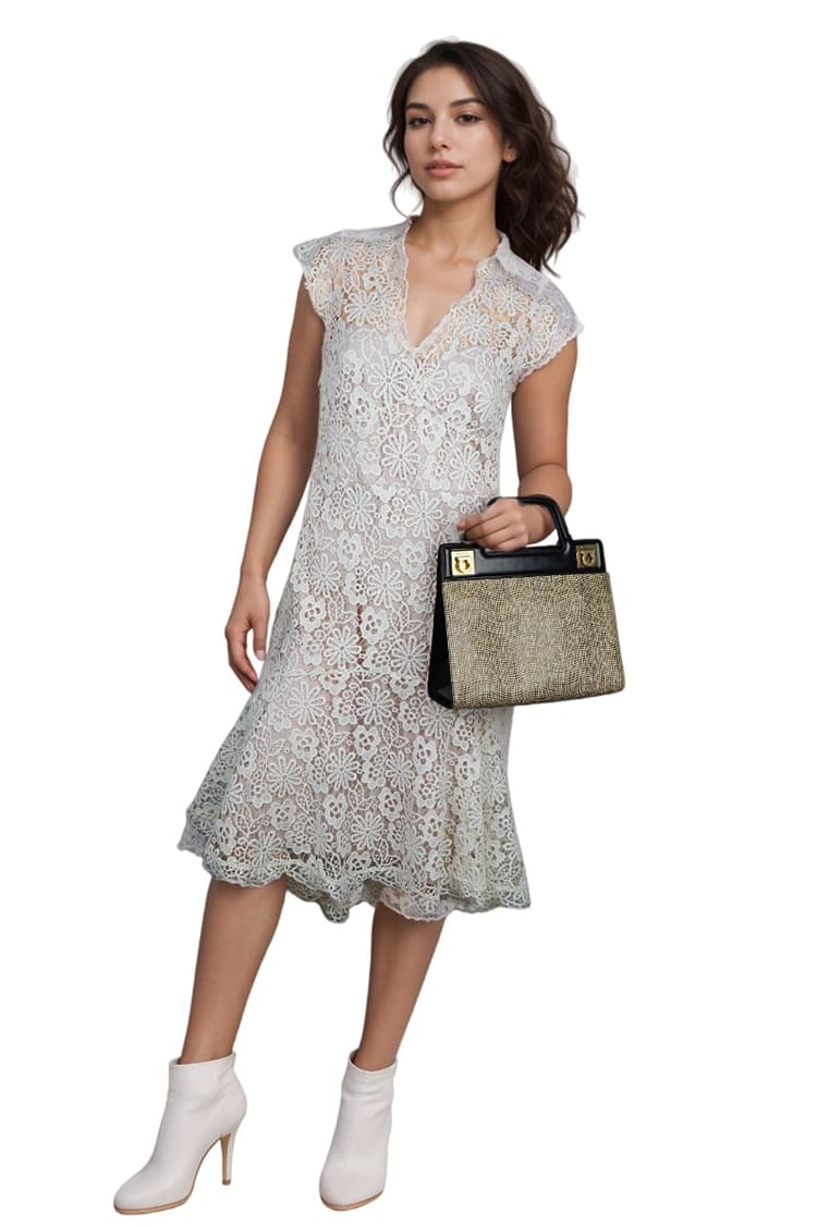 Salvatore Ferragamo Vintage Embossed Gancini Top Handle Bag-Hover-Image
