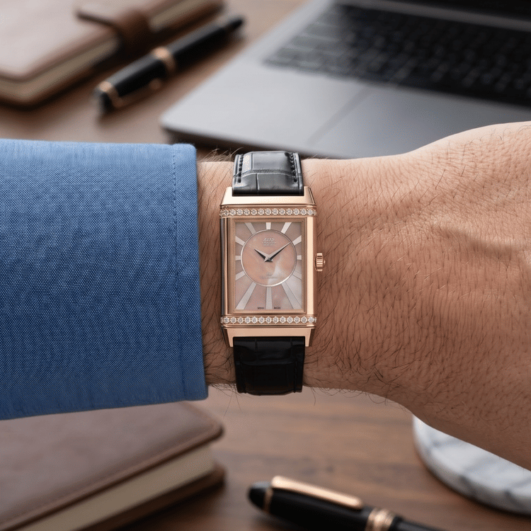 Jaeger-LeCoultre Grande Reverso Lady Ultra Thin Duetto Duo 24 MM Rose Gold Watch 264.2.74-Hover-Image