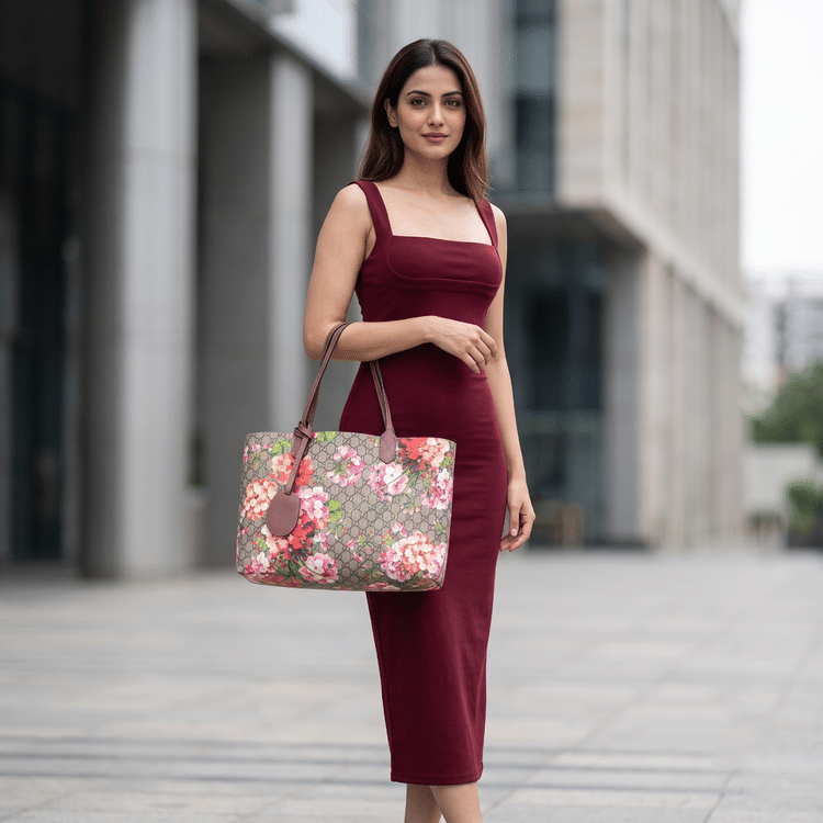 Gucci Blooms GG Supreme Reversible Tote-Hover-Image